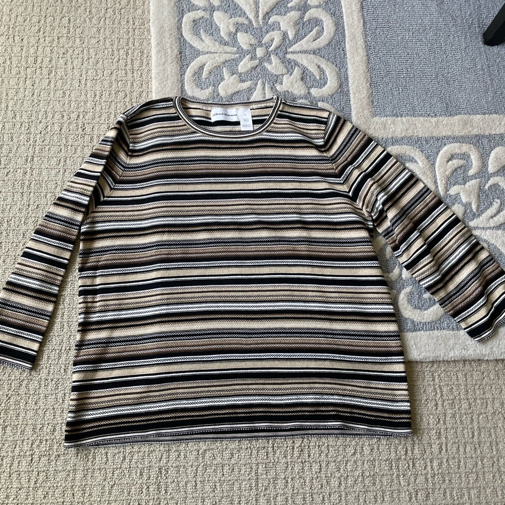 Alfred Dunner stripe sweater